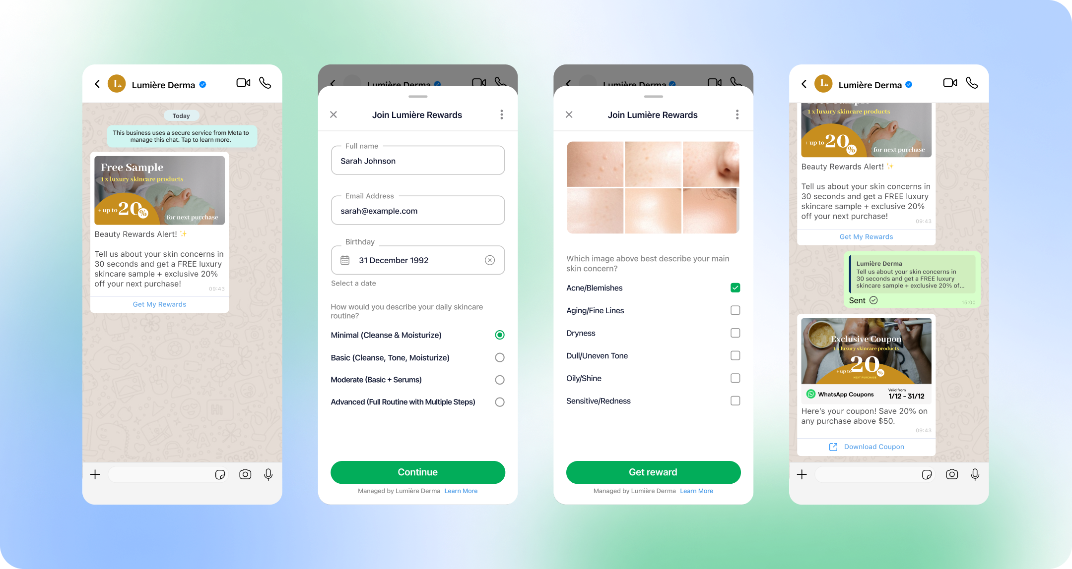 WhatsApp Flow retail use case