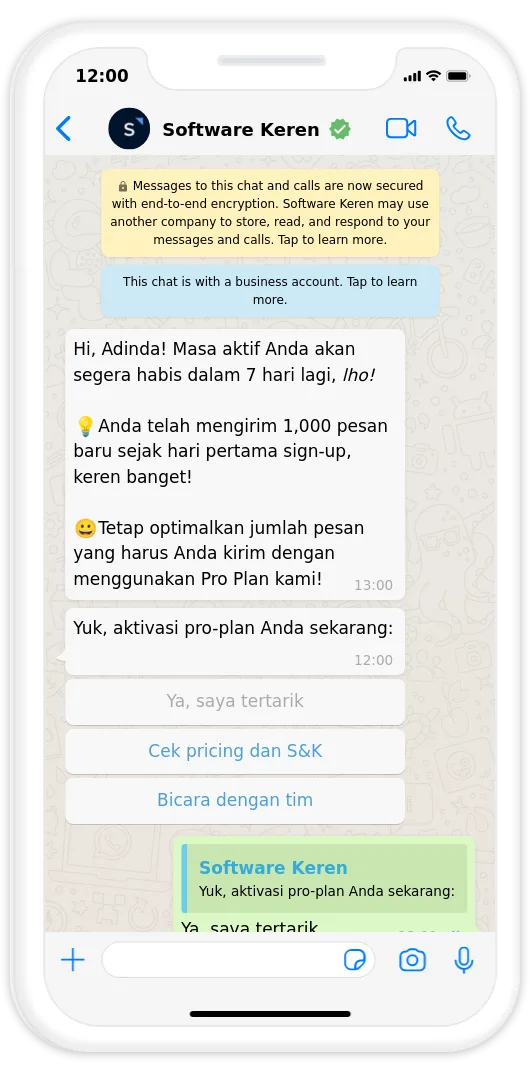 Live Chat Personalisasi