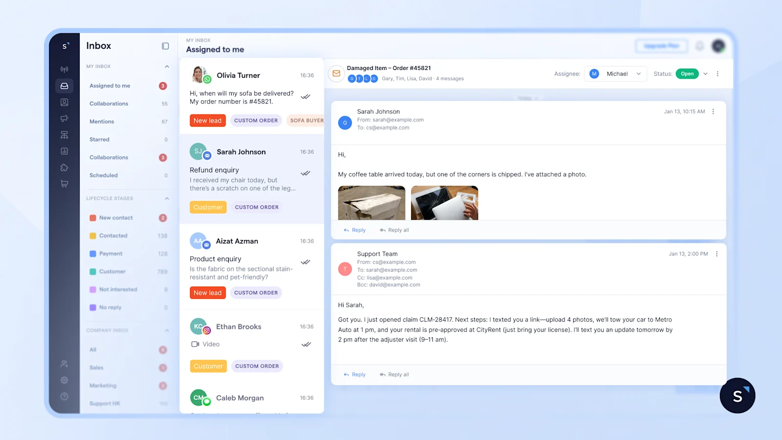 email is now a native channel in SleekFlow