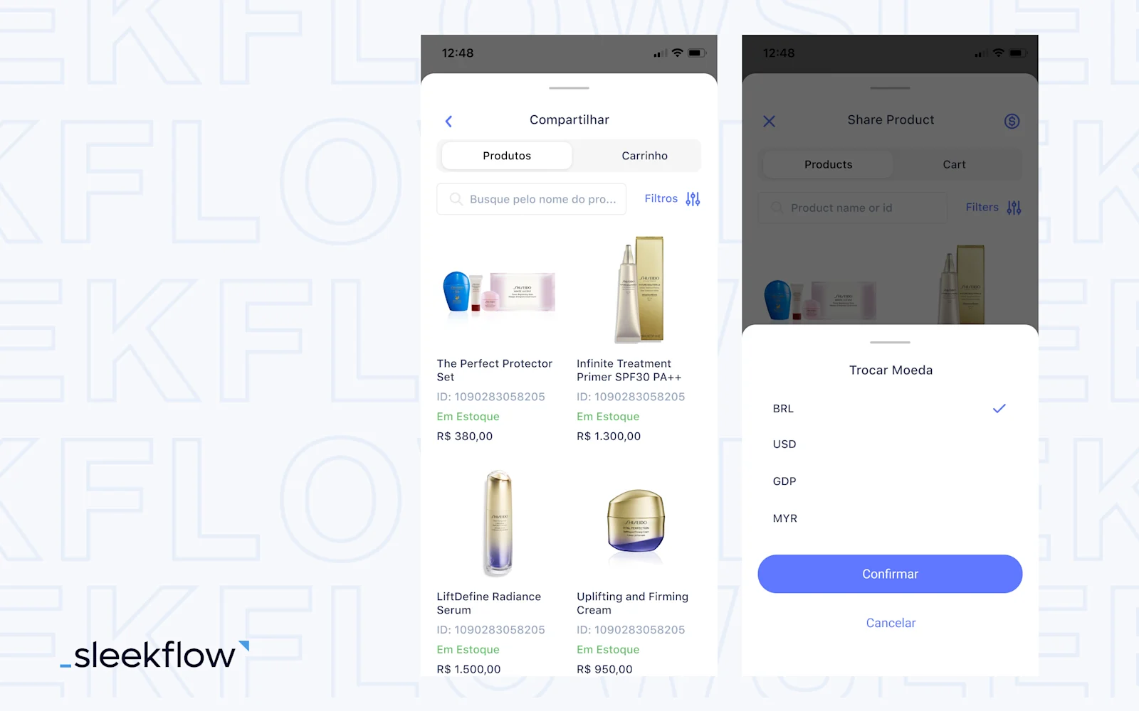 Pague em várias moedas