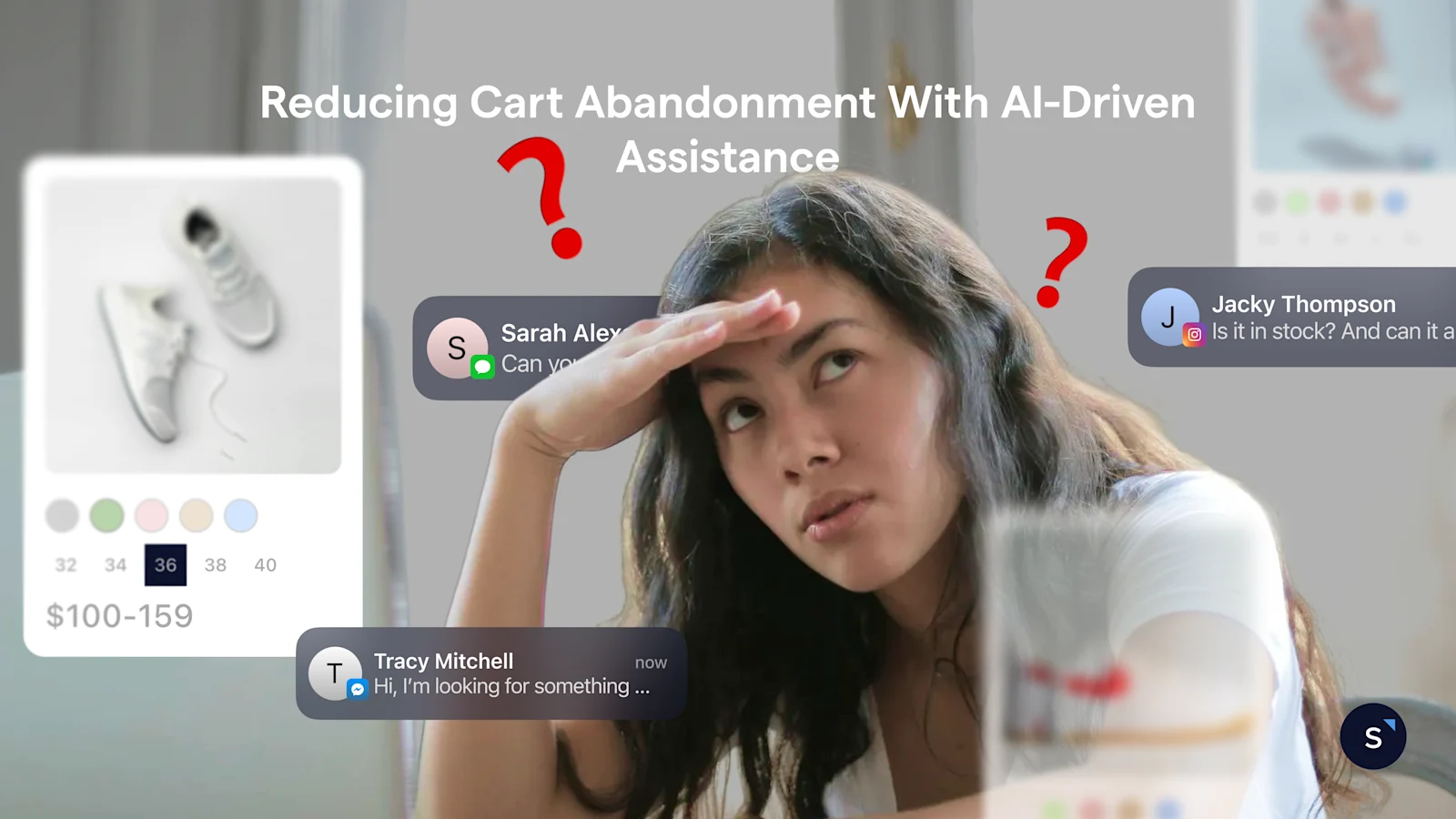 Reducing cart abandonment with AI driven assistance