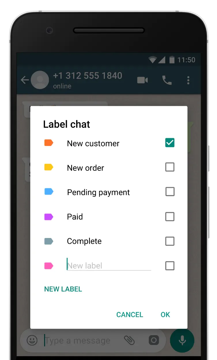 Membuat Label WhatsApp Business