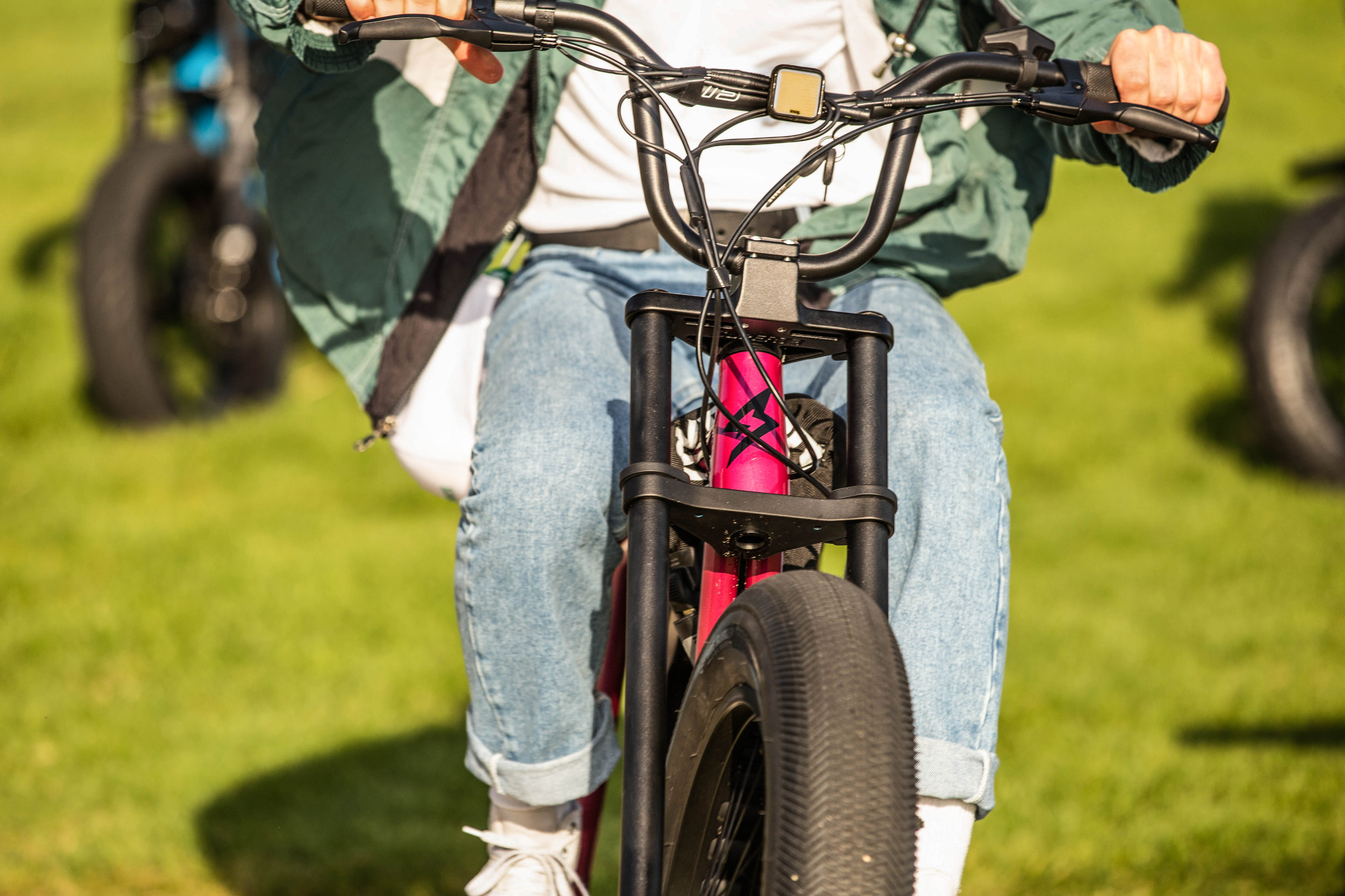 Lifestyle image of Universal Knog Light - Blinder on bike