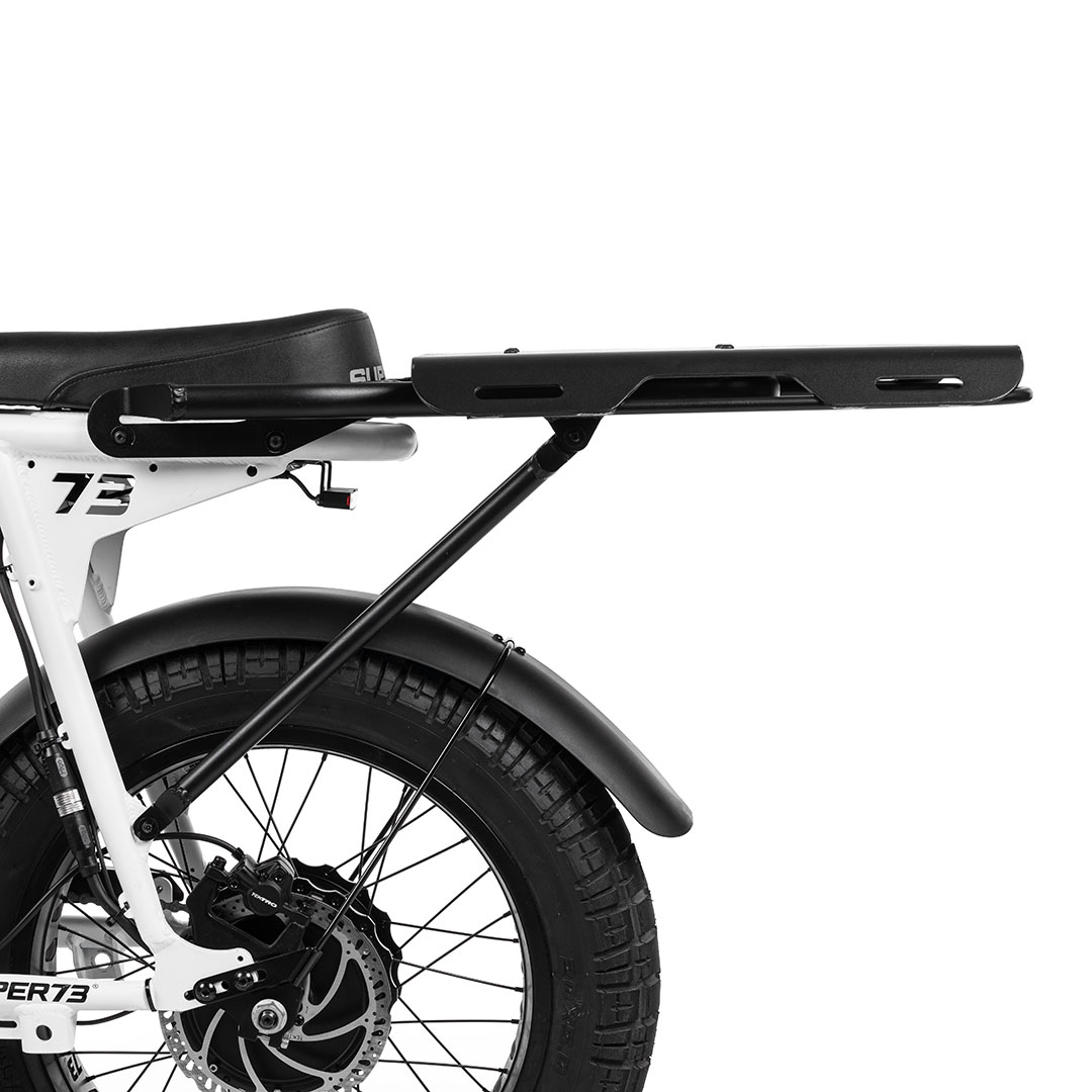 image of reversible cargo platform mounted to bike.