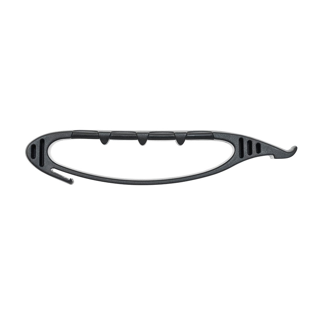Tire lever side view on white background
