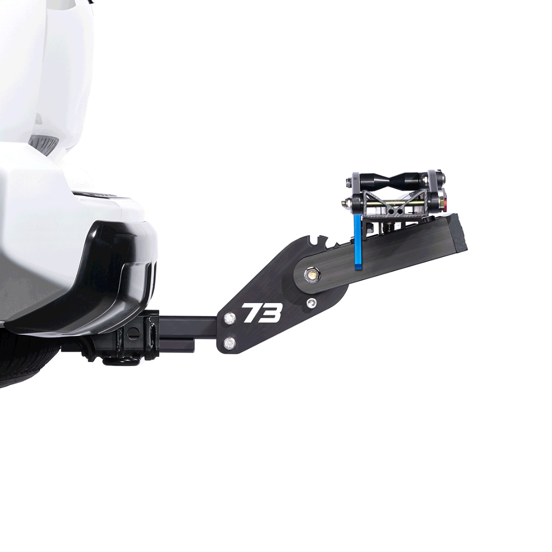 Detail view of 1UP USA X SUPER73 Bike Rack (with Fat Tire Spacer).