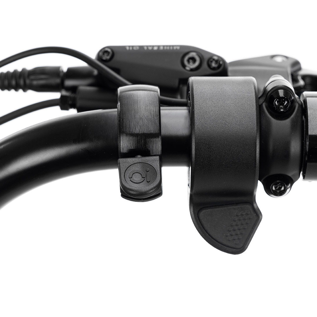 Bell mounted on handlebar