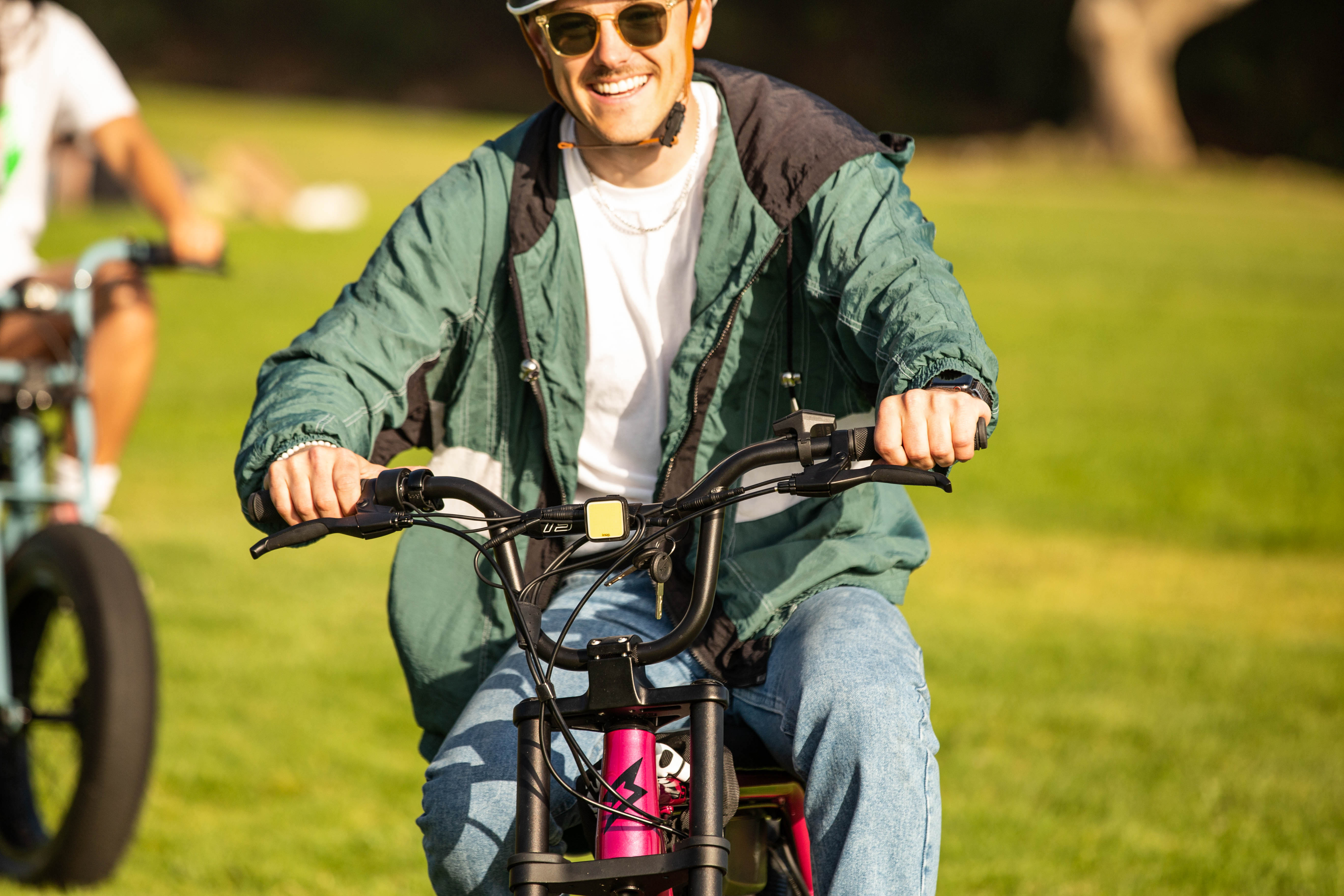 Lifestyle image of Universal Knog Light - Blinder on bike