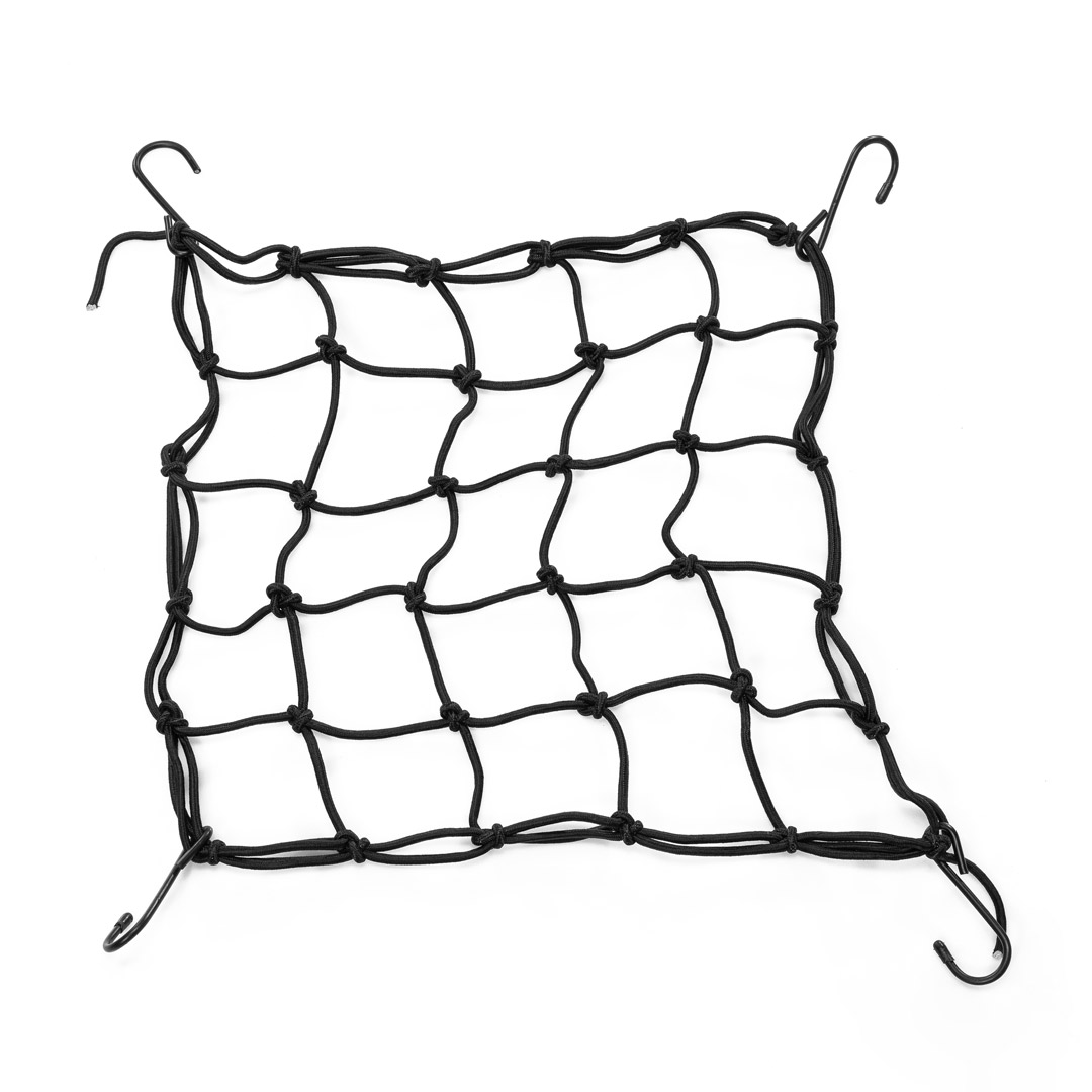 Top view of Super73 Cargo Crate net on white background.
