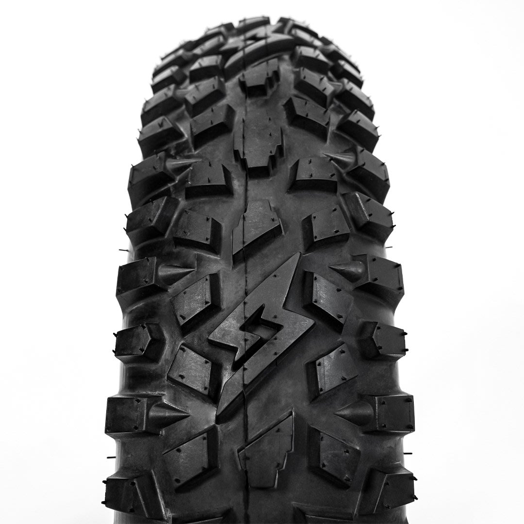 Front view of a single GRZLY Tire.