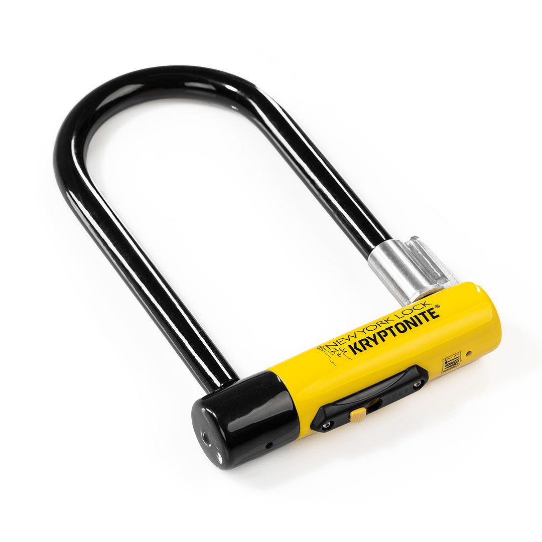 Kryptonite lock on white background