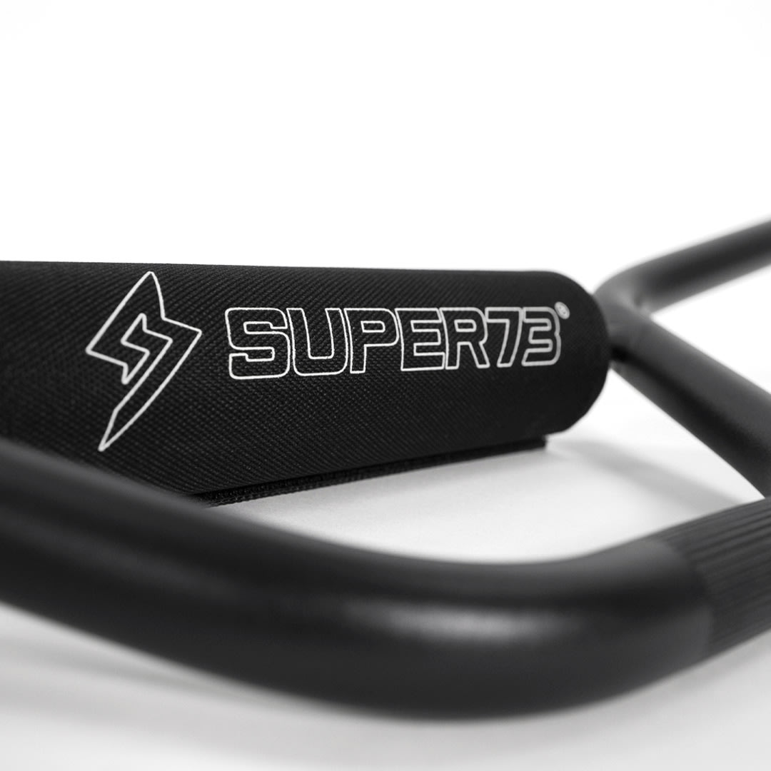 Handle bar on white background