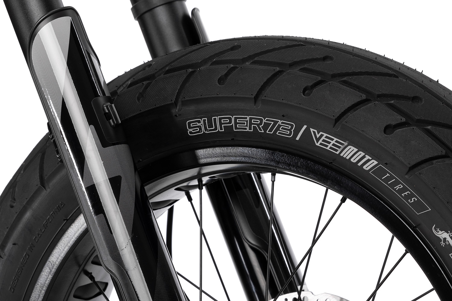 Closeup of the R Brooklyn tires