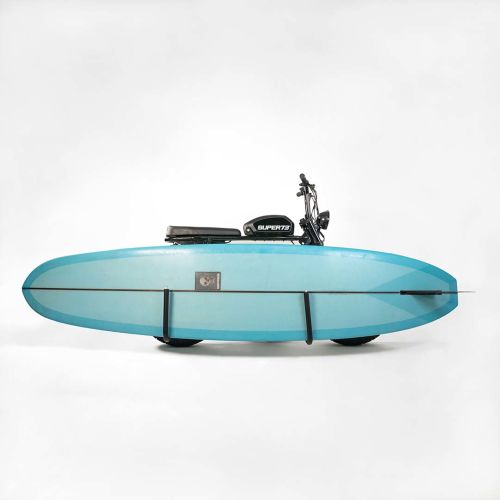 MBB Longboard Surf Rack with surfboard on S2 model.