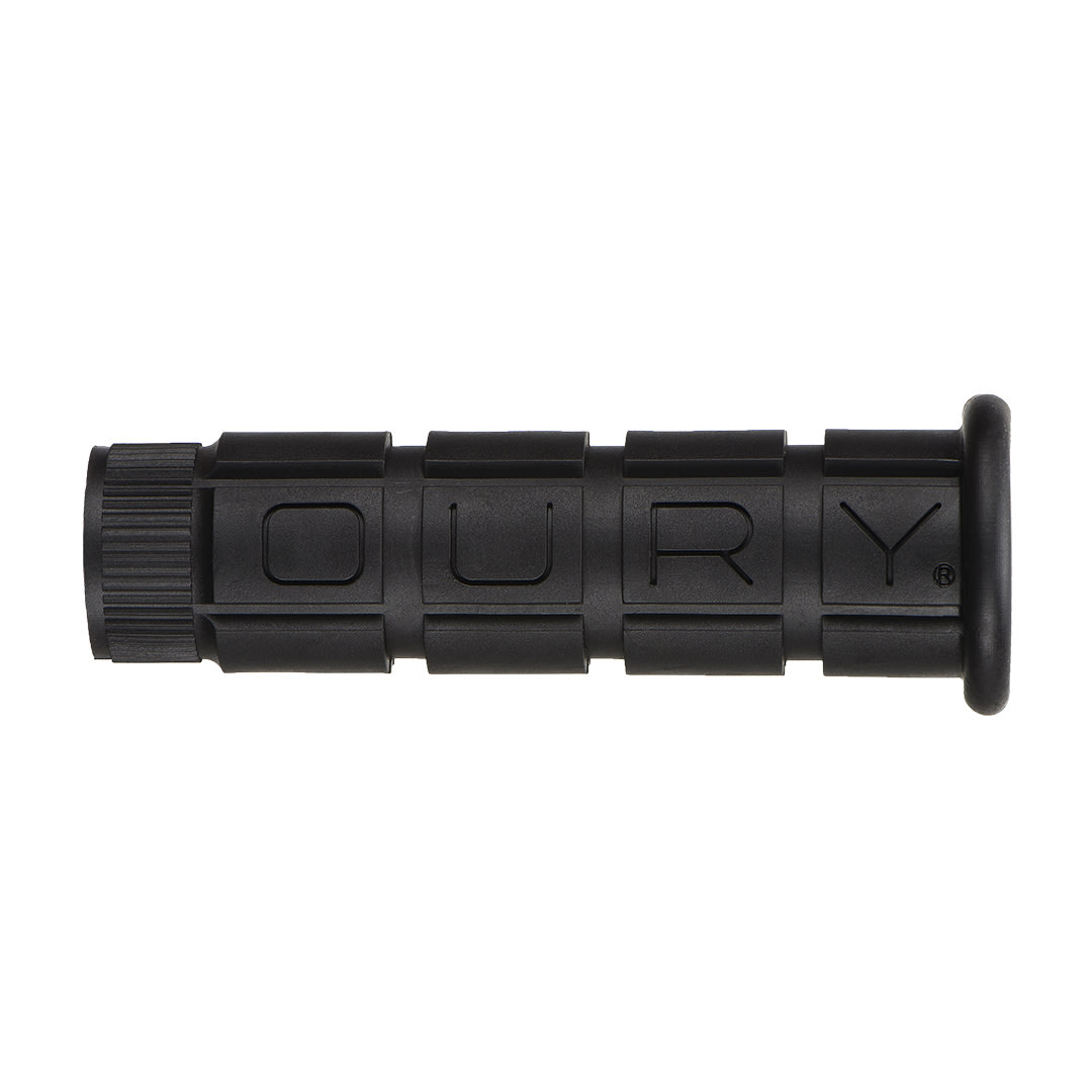 Black Single Compound Oury Grips on white background.