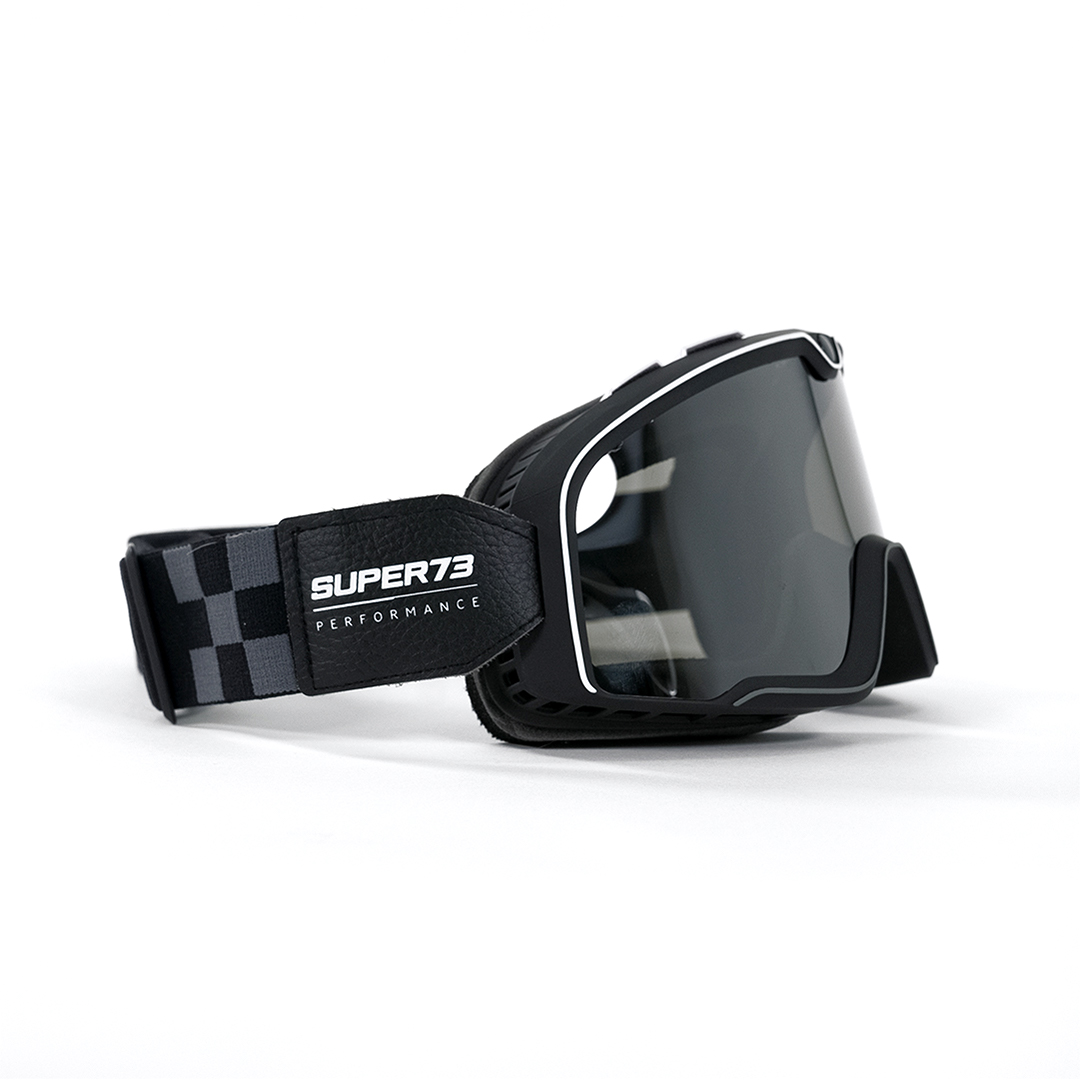 Side view of 100% x Super73 Barstow Goggle.