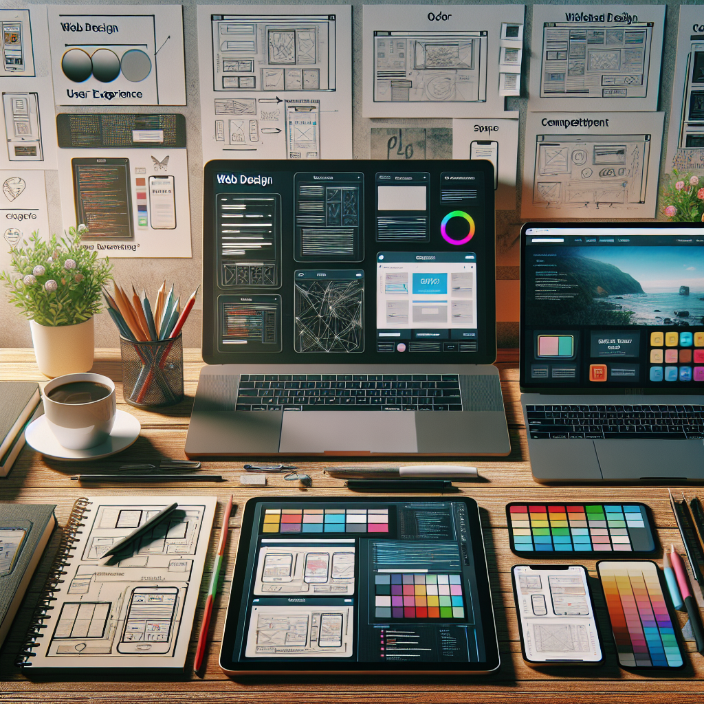"Web design tools and competitor website comparisons"