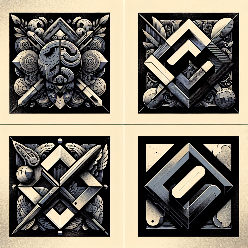 Collage of four digital design tools logos.