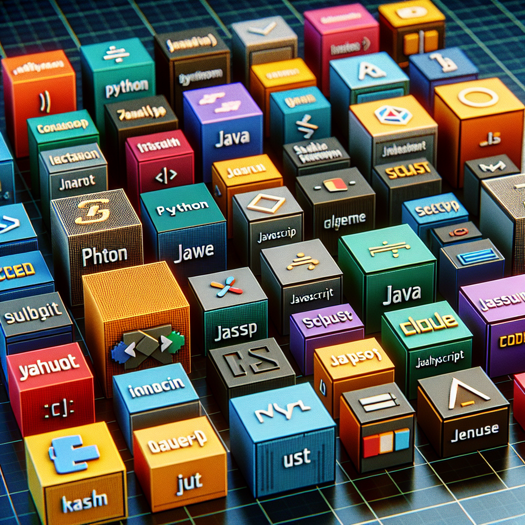 A digital platform with different programming languages.