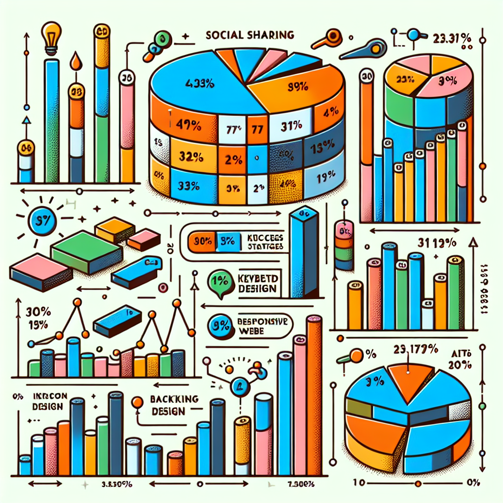Graph showing SEO strategies' success rates.