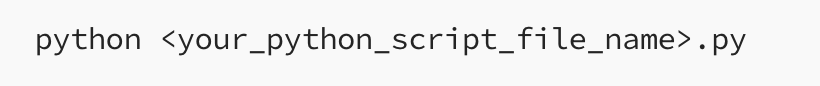 python script file