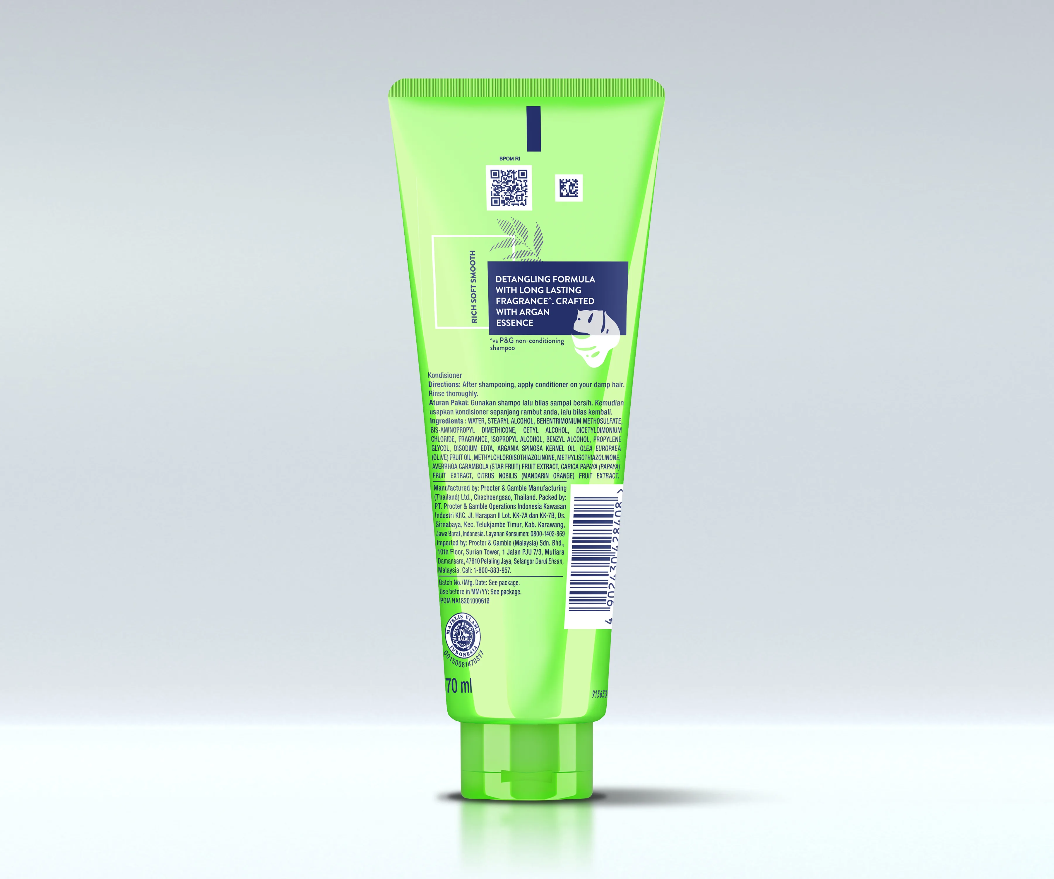 bersukacitalah kondisioner lembut dan halus (70ml-kembali)