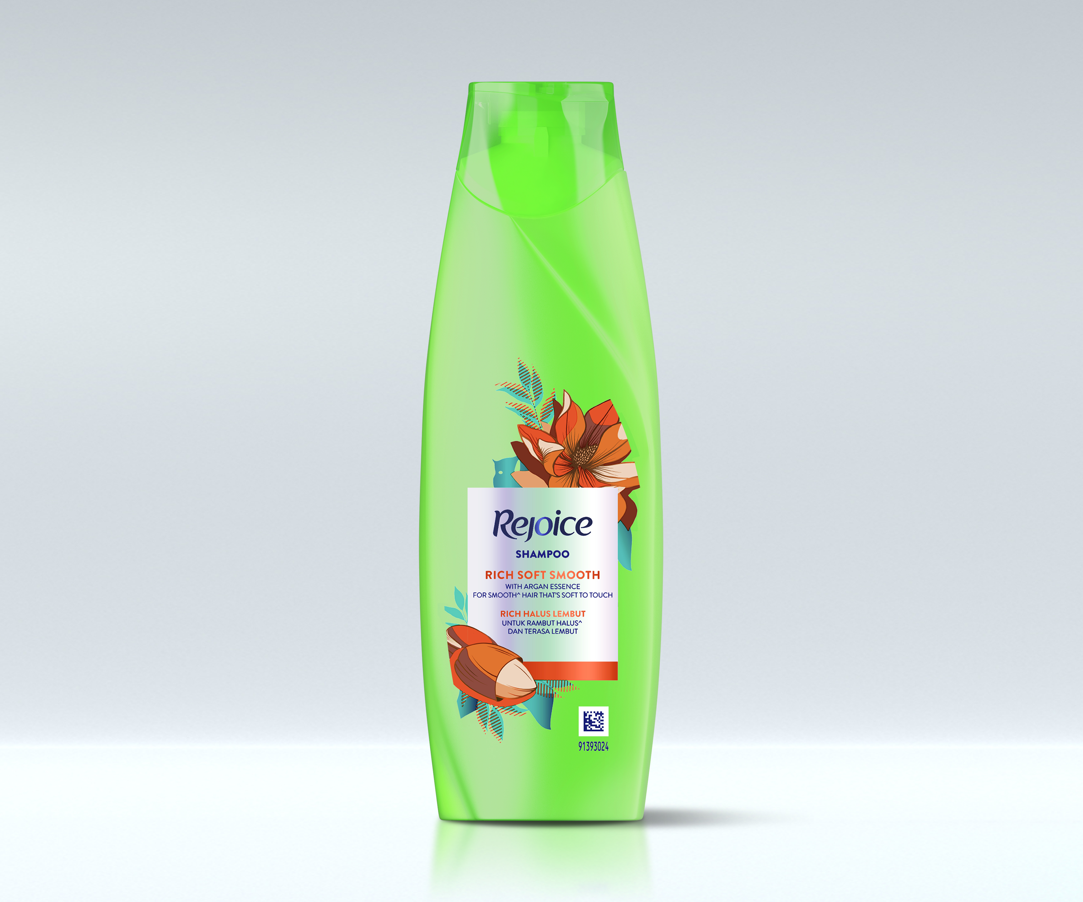 Bersukacitalah shampo lembut yang kaya dan lembut (70ml-depan)