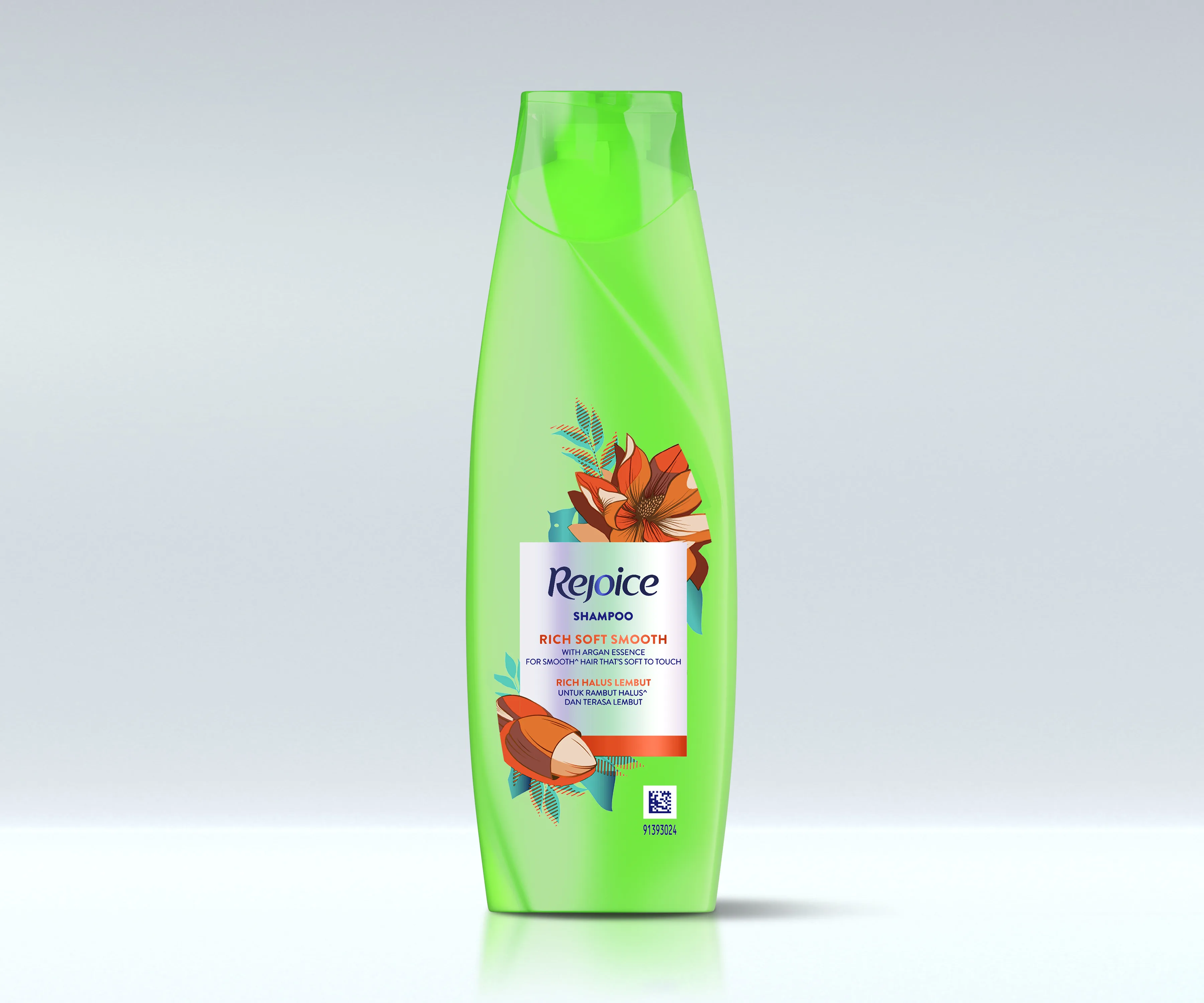 Bersukacitalah shampo lembut yang kaya dan lembut (70ml-depan)