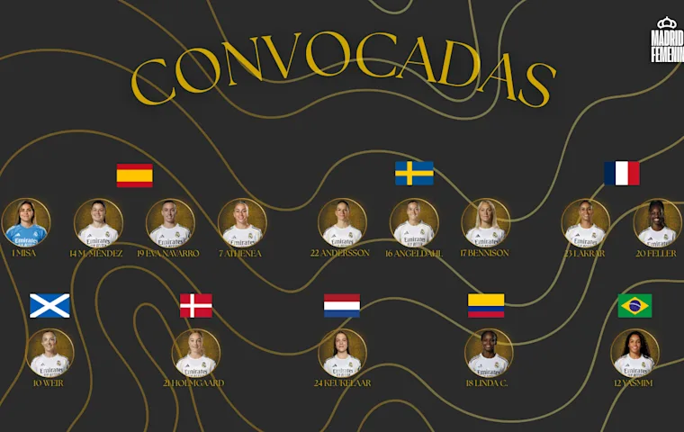 Convocadas del Real Madrid en el parón de abril