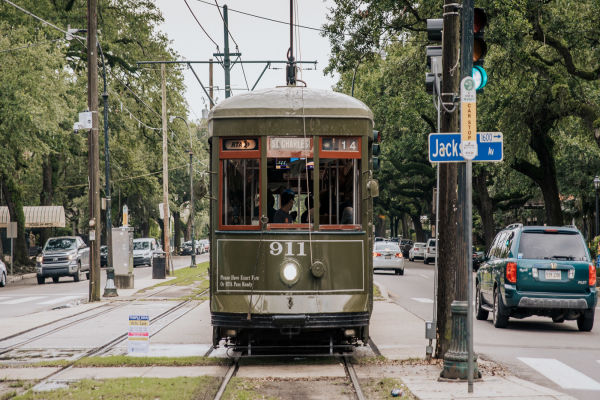 Take an old school streetcar to the Garden District