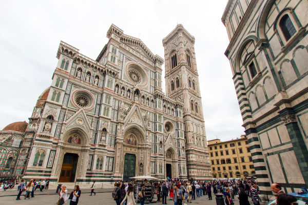 The facade of the Florence Cathedral