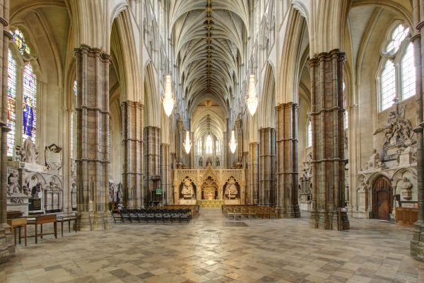 The nave of Westminster Abbey 