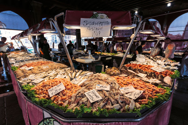 It wouldn't be the Rialto Market without fresh fish. 