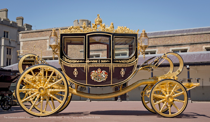 The Gold State Coach - Ian Jones - Royal Collection Trust , © His Majesty King Charles III 2024