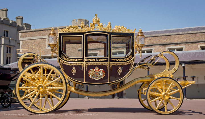 The Gold State Coach - Ian Jones - Royal Collection Trust , © His Majesty King Charles III 2024