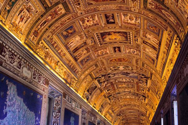 The difference between art and architecture sometimes disappears entirely in the Vatican Museums. 