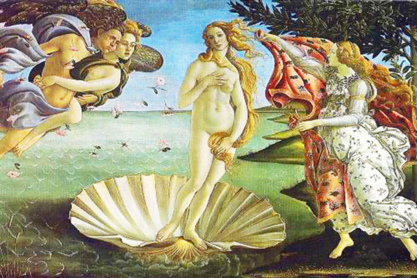 Botticelli's Birth of Venus in the Uffizi