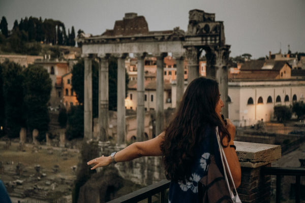 A sunset visit to the Roman Forum 