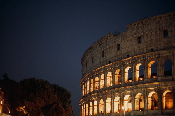 The Colosseum is even more spectacular at night