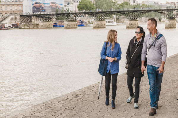 Seine river bank walk.