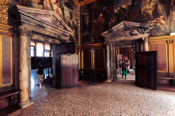 The wealth that built the Doge's Palace came from a shipping empire that spanned the entire Mediterranean Sea. 