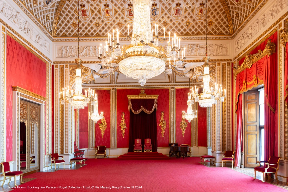Throne Room, Buckingham Palace - Royal Collection Trust, © His Majesty King Charles III 2024