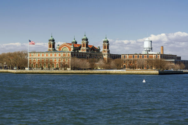 Ellis Island, as it was seen by millions of immigrants to America in the 19th and 20th centuries.