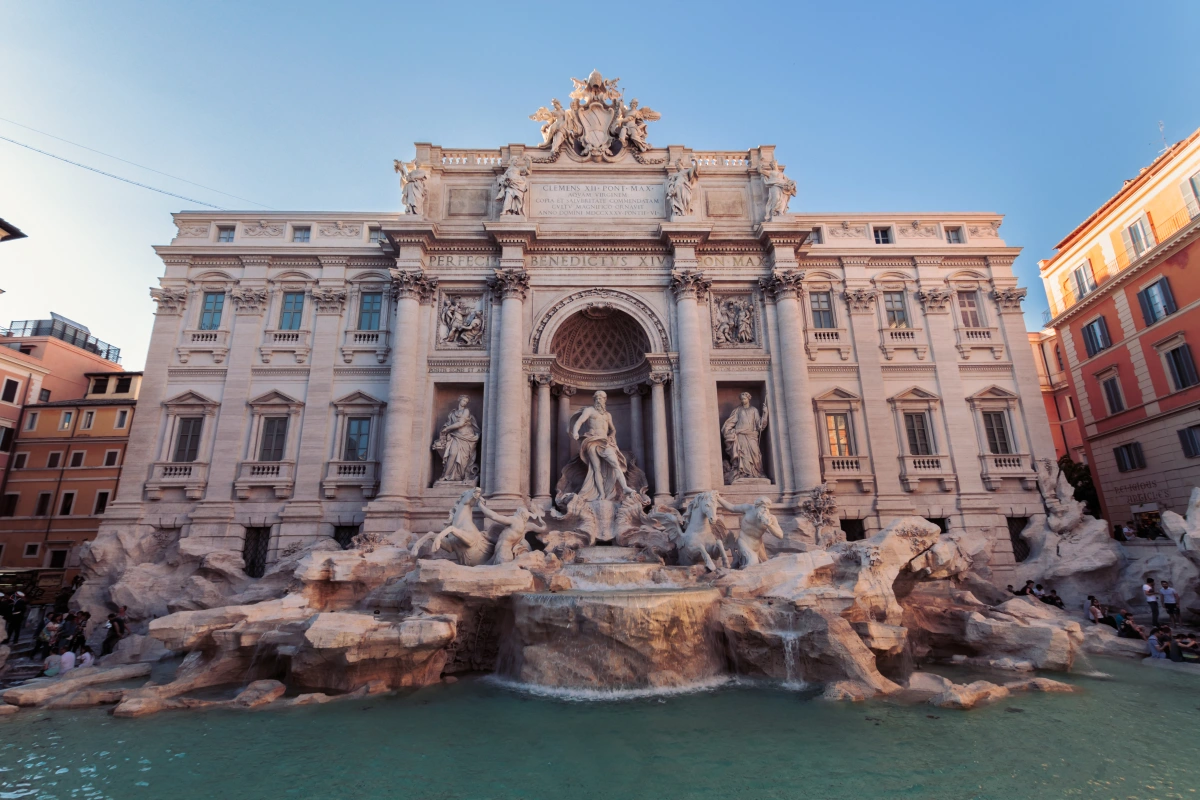 Rome's iconic Trevi fountain. 