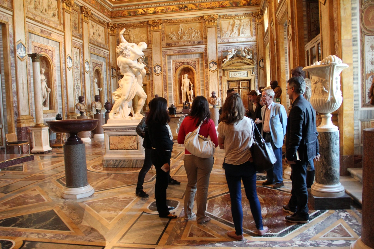 A room in the Borghese Gallery