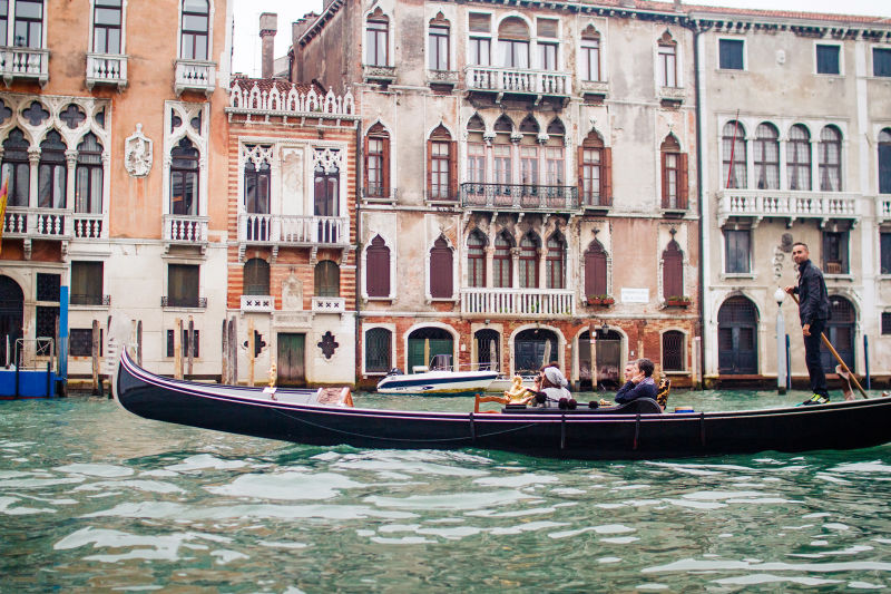 The palaces on the Grand Canal are some of the prettiest in Venice