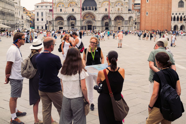This tour meets in St. Mark's Square. 