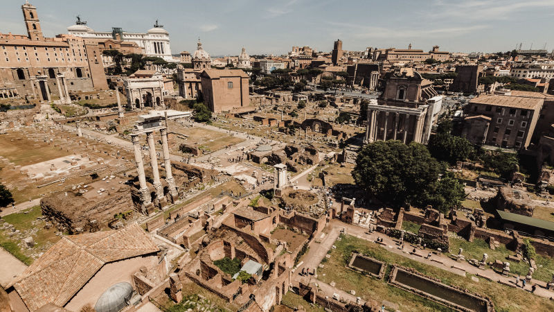 Explore the Palatine hill, with amazing views