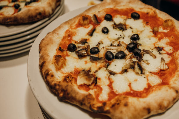 Your Pizza, cooked perfectly in the Pizza oven