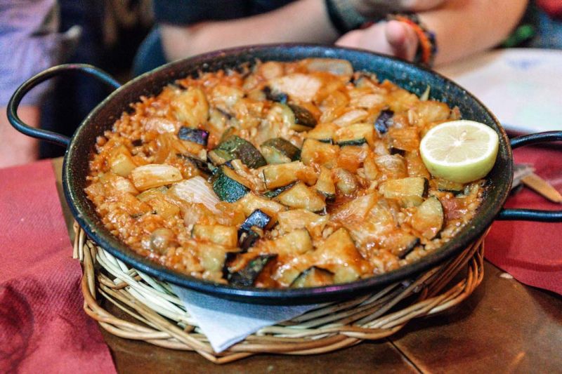 You can also try a vegetarian paella